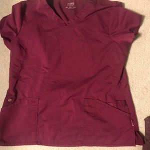 Burgundy xl scrub set